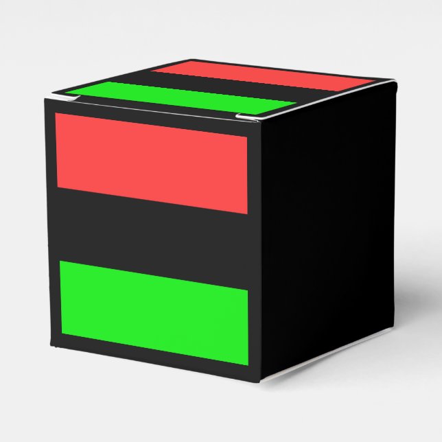 African American Flag Favor Box (Front Side)