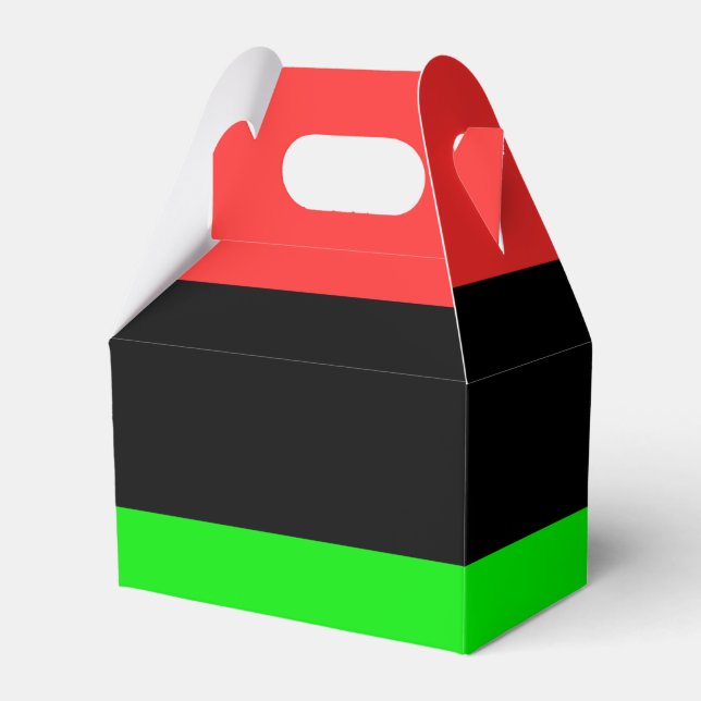 African American Flag Favor Box (Front Side)