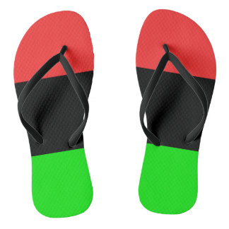 African American Flag Flip Flops