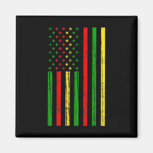 African American Flag For Black History Month Magnet