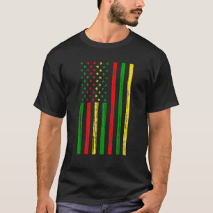 African American Flag for Black History Month T Sh T-Shirt