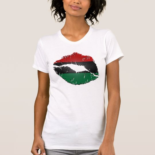 African American Flag Lips T-Shirt
