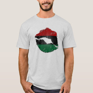African American Flag Lips T-Shirt