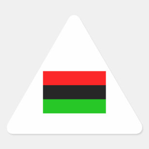 African American Flag Triangle Sticker