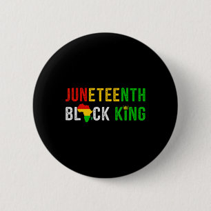 African American Freedom Black History June 19 4 2 Inch Round Button
