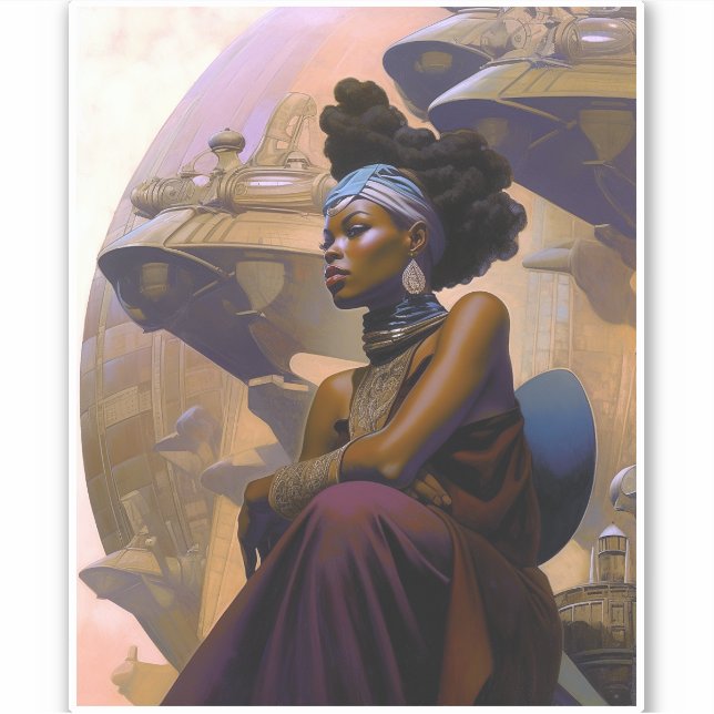 African American Futuristic Lady (Front)