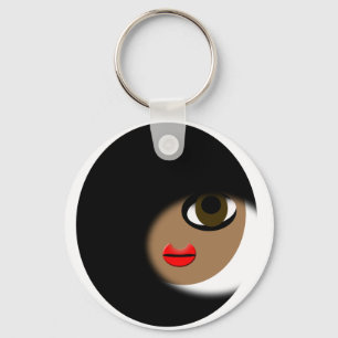 African American Girl Apparel! Keychain