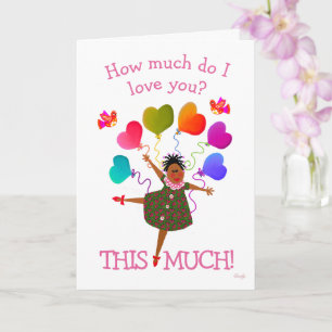 African American Girl Card