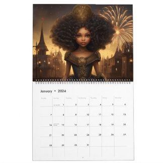 African American Girl: Celebrating The Season 2025 Calendar