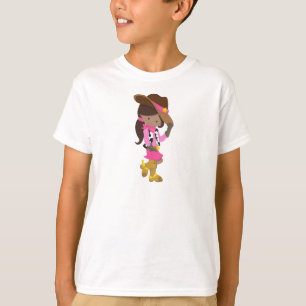 African American Girl, Cowgirl, Sheriff, Western T-Shirt