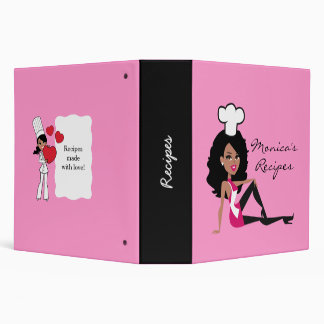 African American Girl Recipe Binder