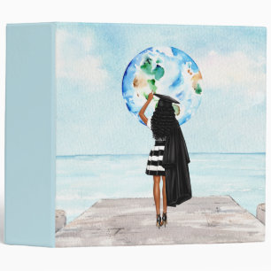 African American Girl's Graduation Binder