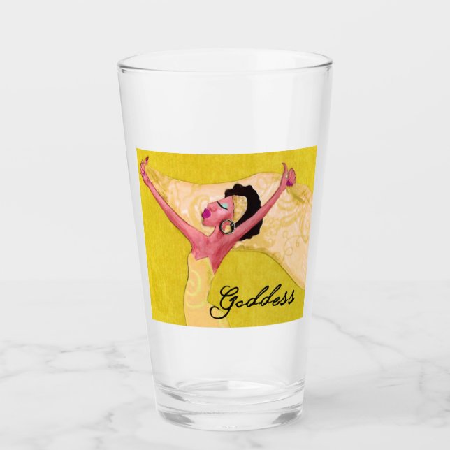 African American Goddess Glass (Front)