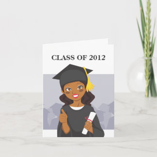 African American Graduate Card
