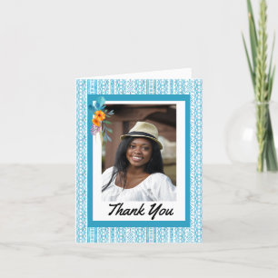 African American Graduation Folded Thank You Card