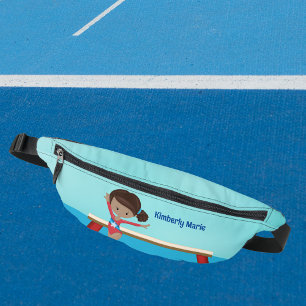 African American Gymnastics Girl Cute Custom Fanny Pack