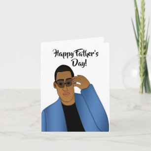 African American Handsome and Gifted Dad Father's  Card