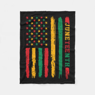 African American History Juneteenth Flag 1865 Fleece Blanket