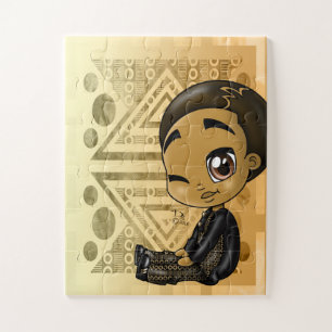 African American Kid 11" x 14", 30 Puzzle Piece