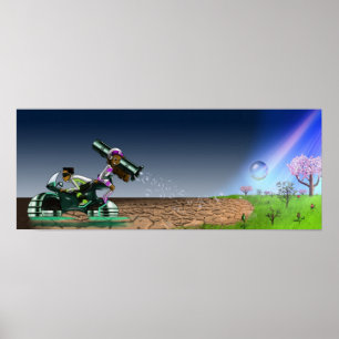 African American Kids Fantasy Poster