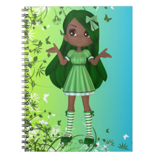 African American Lady Lime Notebook