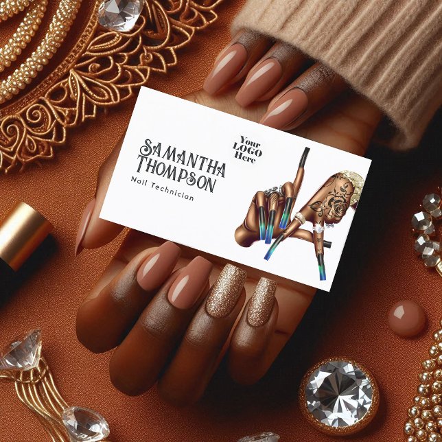 African American Los Angeles Manicure Salon Business Card (African American Los Angeles Manicure Salon Business Card)