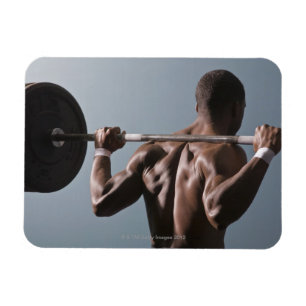 African American man working out the gym 2 Magnet