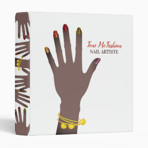 African American manicure nail artist appointment Binder