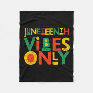 African American Men Juneteenth Black Women Fleece Blanket