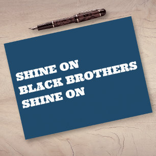 African American Men Motivational Postcard