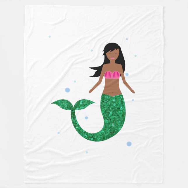 african american mermaid blanket (Front)