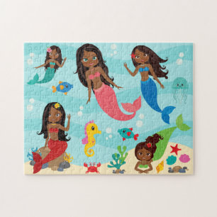 African American Mermaid Puzzle