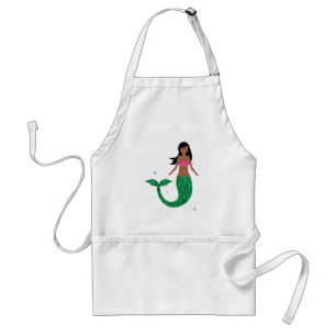 african american mermaid standard apron