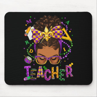 African American Messy Bun Mardi Gras New Orleans  Mouse Pad