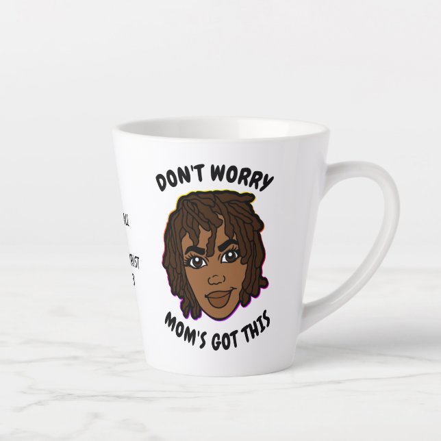 African American MOM Christian Latte Mug (Right)