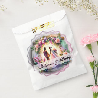 African-American Moonlight Wedding Favor Bags