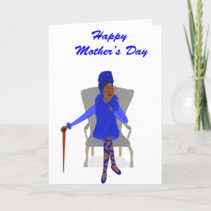 African American Mothers Day Card 