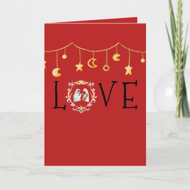 African American Nativity Christmas Card (Front)