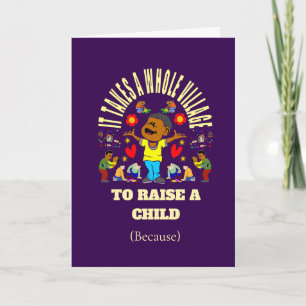 African American new baby Card
