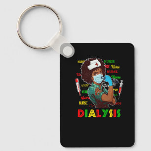 African American Nurse Black History Month Pride B Keychain