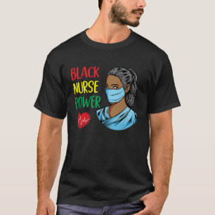 African American Nurse  Black Power African Nurse  T-Shirt