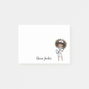 African American Nurse Medical Personalized Post-it Notes