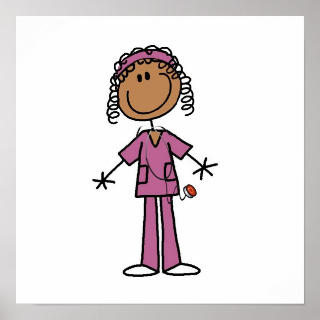 African American Nurse Poster (Front)