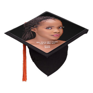 African American Photo Graduation Cap Topper