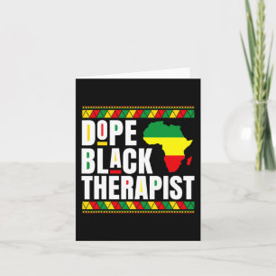 African American - Physical Therapy Drug Black The Card