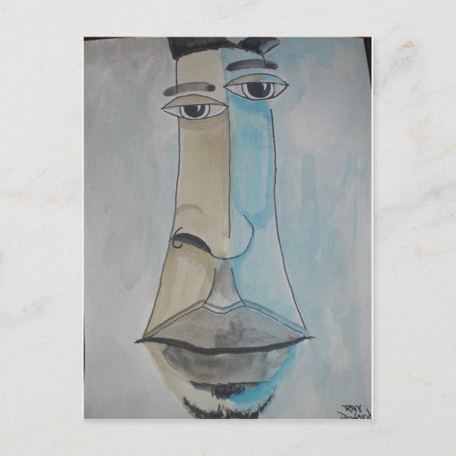 African American pop art caricature Postcard (Front)