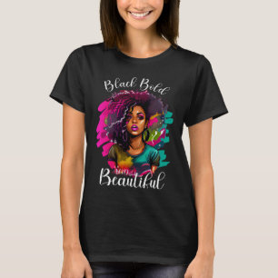 African American Pop Melanated Woman Black History T-Shirt