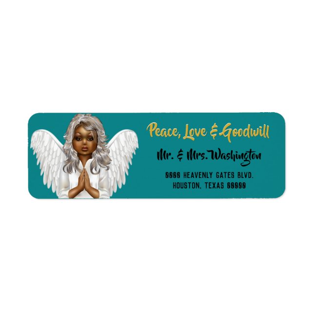 African American Praying Angel (Front)