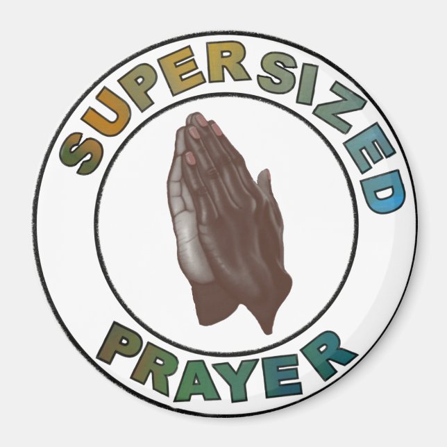 African American praying hands Magnet (Front)