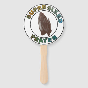 African American praying hands supersized Hand Fan